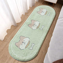 GobekUsa Lovely Rabbit Pink Bedside Rug for Girls Children Bed Room