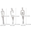 GobekUsa Abstract Figurines Set of 3 - Modern Art Sculpture for Home and Office