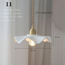 Japanese Ceramic Pendant Light With Copper Finish
