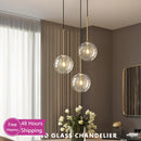 GobekUsa Bubble Glass Ball Pendant Light for Bedroom Kitchen Dining Room LED Fixture