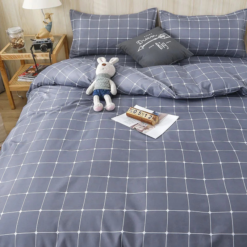 GobekUsa Lattice Plant Geometric Pattern Bedding Set with Sheet Pillows, photo 2 of 30