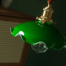 GobekUsa Green Glass LED Pendant Lamp for Living & Dining Room Decor