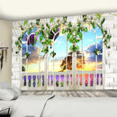 GobekUsa Garden Tapestry: Natural Scenery Bohemian Wall Hanging for Home Decor