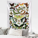 GobekUsa Butterfly Map Tapestry Wall Hanging: Bohemian Room Decor