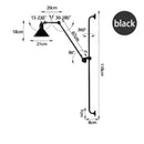GobekUsa Industrial Iron Swing Arm Wall Lamp for Bedroom, Living Room, Office Decor