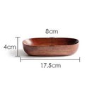 GobekUsa Japanese Style Solid Wood Dried Fruit Dish - Exquisite Tableware