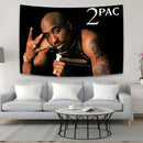 GobekUsa 2Pac Tapestry Hip-Hop Style Wall Hanging for Home Décor and Dormitory
