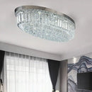 GobekUsa Crystal Dining Room Ceiling Light Modern LED K9 Crystals Gold / Chrome