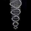 GobekUsa Crystal Staircase Chandelier: Luxury LED Lighting for Hotel Villa Bedroom Ceiling Lamp
