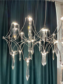 GobekUsa Crystal Chandelier Ceiling Pendant Light for Living Dining Bedroom Home Lighting