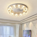 GobekUsa LED Ceiling Light Stainless Steel Glass Parlor Bedroom Fixture
