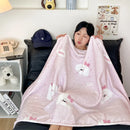 GobekUsa Double-Sided Thin Velvet Printed Blanket for Adults - Spring Autumn Bedding & Sofa Decor