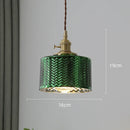 GobekUsa Green Glass LED Pendant Lights for Indoor Lighting in Home, Living Room, Bar & Coffee