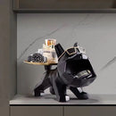 GobekUsa Bulldog Butler Tray Key Holder Storage Home Decor Statue Sculpture