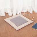 GobekUsa Linen Seat Cushion: Comfortable Non-slip Chair Pad with Strap