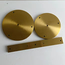 GobekUsa Brass Ceiling Plate Iron Pendant Lamp Bases - DIY Round Chassis Kit
