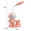 GobekUsa Astronaut Study Desk Lamp with Pencil Sharpener - Cute, Flexible & Color Adjustable