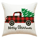 GobekUsa Christmas Pillowcase: Santa Claus Snowman Print for Living Room Sofa Decor