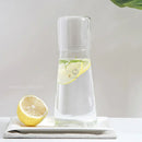 GobekUsa Clear Glass Bedside Water Carafe Set with Drinking Cup