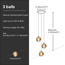 GobekUsa Crystal Bubble Ball Pendant Light for Home Decor and Hospitality Spaces