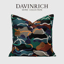 GobekUsa Geometric Embroidery Abstract Cushion Covers 45x45cm, Modern Home Decor