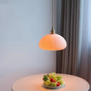 GobekUsa Ceramic LED Pendant Lamp, Modern Nordic Design, Adjustable 2m Wire, White Finish