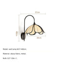 GobekUsa Creamy Abaca Fabric Led Pendant Light - Nordic French Wabi Sabi Suspend Lamp