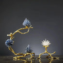 GobekUsa Golden Bird Metal Branch Sculpture - Room Decoration Accessories