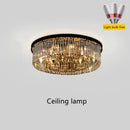 GobekUsa Dual Purpose Crystal Chandelier Ceiling Lamp for Bedroom Living Room