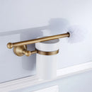 GobekUsa Bronze Bathroom Accessories Set: Towel Rack, Toilet Brush Holder, Soap Dish, Towel Shelf