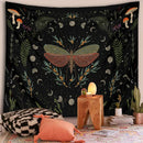 GobekUsa Botanical Witchy Tapestry: Hanging Boho Room Decor with Mushrooms and Snakes