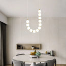GobekUsa Brass Round LED Pendant Lights Adjustable Wire Copper Aluminium Lamps