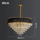 GobekUsa Crystal LED Pendant Chandelier for Modern Living Spaces