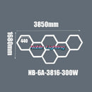 GobekUsa 6500K LED Hexagrid System for Workshop, Gym, Studio - 2 Year Warranty