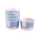 GobekUsa Cartoon Paper Cups 50PCS 100ml Small Round Disposable Dessert Ice Cream Bowl