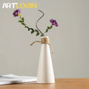 GobekUsa Japanese Style Ceramic Vases for Modern Home Decor and Artificial Flowers