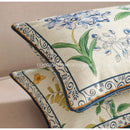 GobekUsa Botanical Leaf Watercolor Printed Linen Lumbar Pillowcase 30x50cm