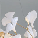 GobekUsa Ginkgo Leaf Chandelier LED Pendant Light for Living Dining Bedroom