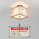 GobekUsa Lotus Chinese Chandelier Ceiling Lamp Simple Corridor Painting LED Lighting