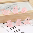 GobekUsa Kawaii Pig Miniatures Terrarium Figurines 6pcs Crafts Home Decoration