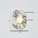 GobekUsa Green Marble Stone LED Wall Sconce Lighting for Bedroom and Hallway