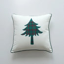 GobekUsa Christmas Cartoon Letter Embroidered Pillow Cover Festive Sofa Cushion