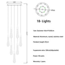 GobekUsa Crystal LED Chandelier: Elegant Lighting for Home, Restaurant, and Bar