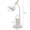 GobekUsa Cute Nordic Desk Lamp with Pen Holder for Home Office and Bedroom