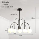 GobekUsa Glass Ball LED Chandelier for Indoor Decor Lighting