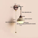 GobekUsa LED Wall Lights Modern Pull Chain Switch Bedside Lamp Wandlamp