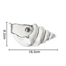 GobekUsa Conch Ashtray: Silver Plated Desk Decoration & Windproof Ceramic Smoking Accessory