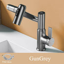 GobekUsa LED Bathroom Basin Faucet 360 Rotation Mixer Sink Tap with Multifunction Stream Sprayer