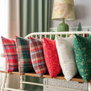 GobekUsa Christmas Plaid Cushion Cover - Festive Holiday Decor Pillow Case