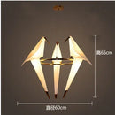 GobekUsa Crane Chandelier Iron LED Light for Bedroom Dining Children's Room